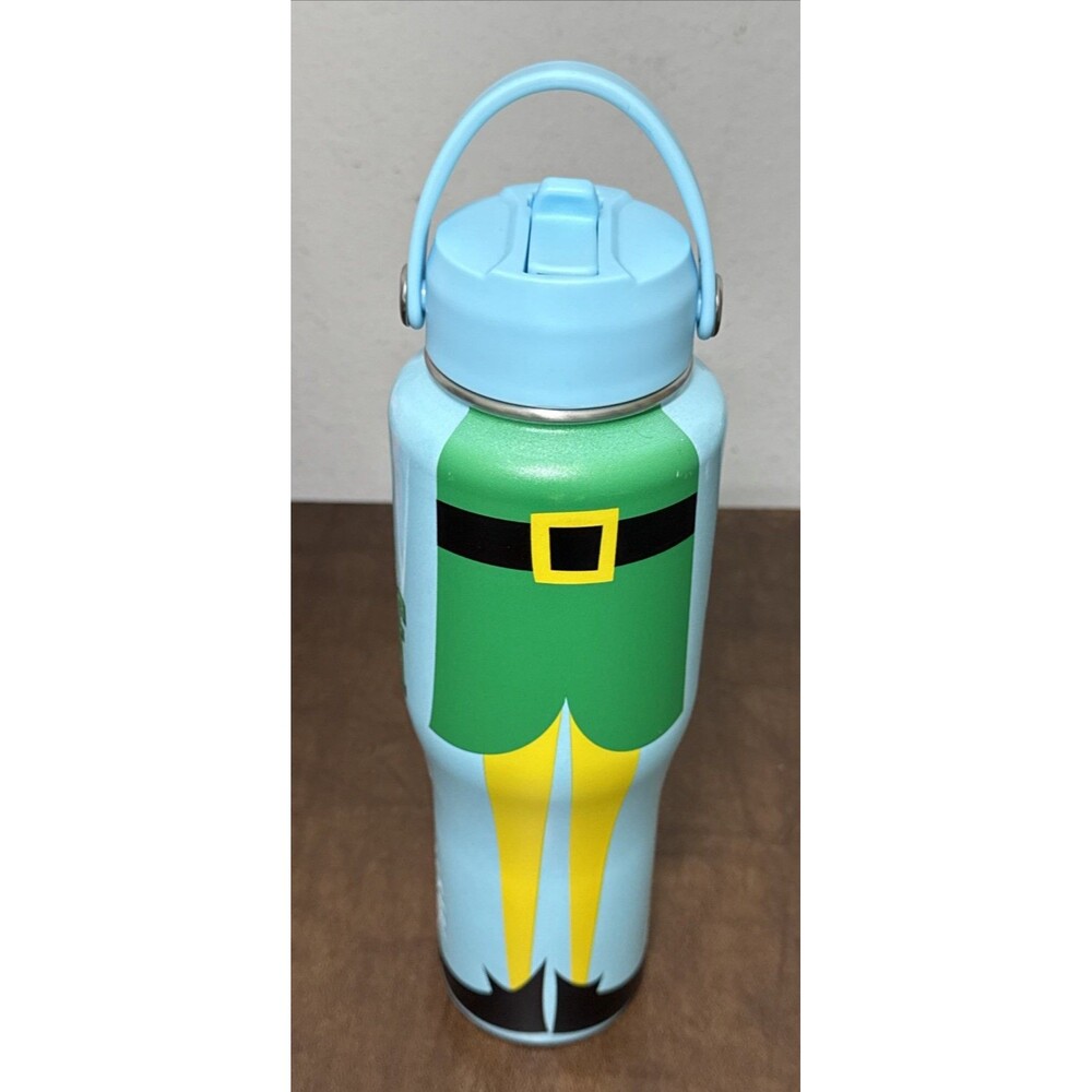 Buddy Elf Travel Bottle Scooters Coffee 32 oz EUC Tumbler Son of a Nutcracker